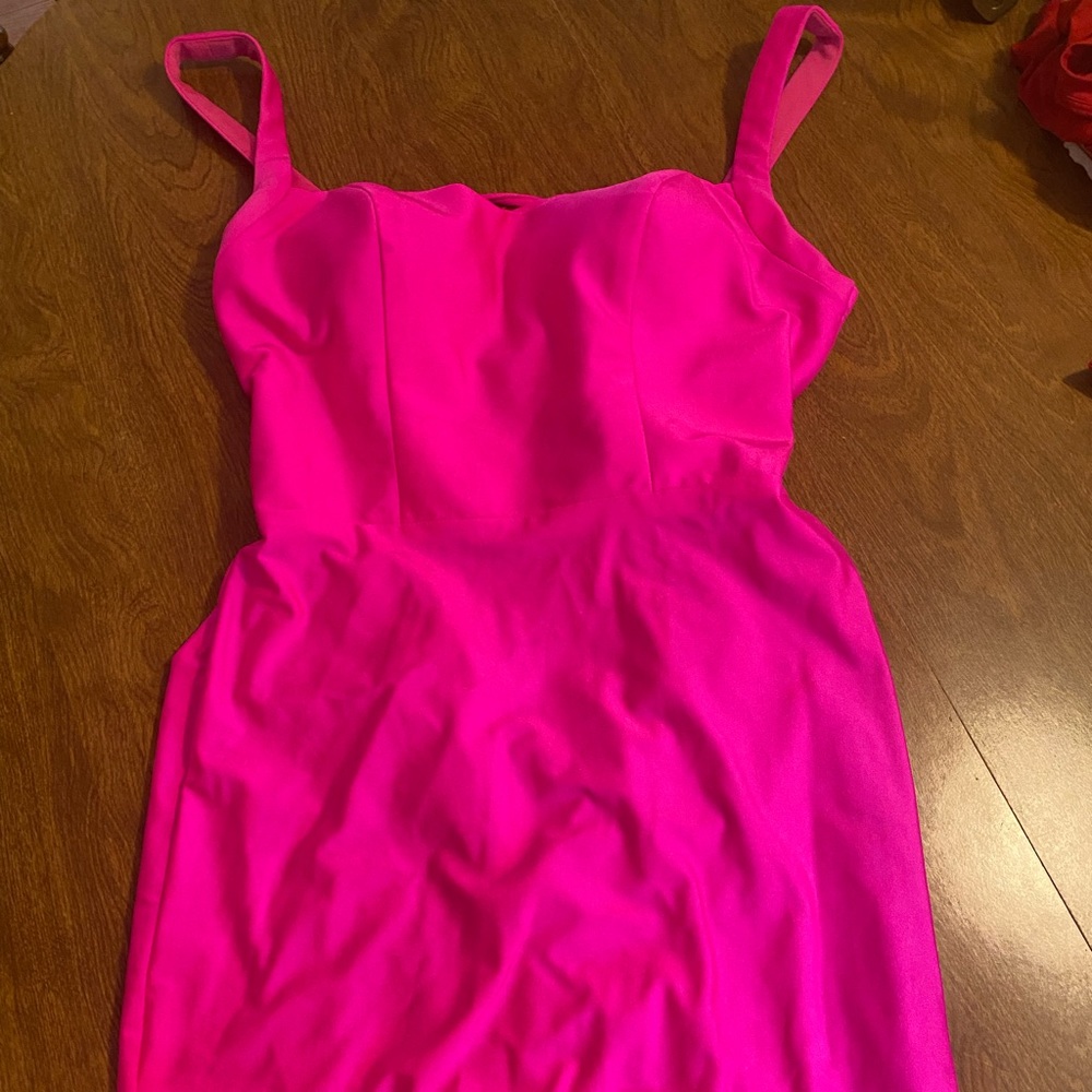 hot pink sherri hill hoco dress